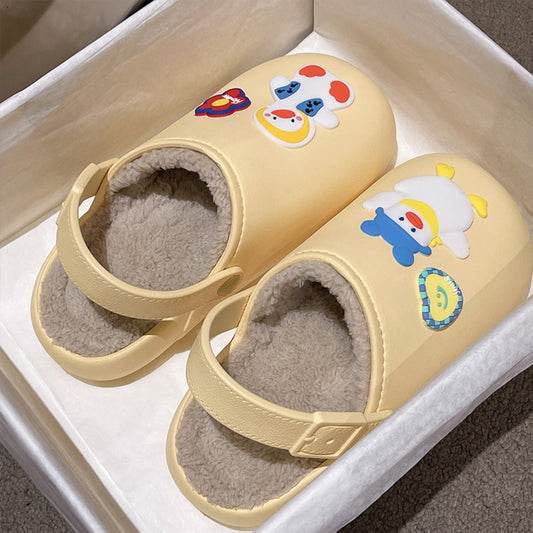 털슬리퍼  쿠션좋은 여성 키높이 겨울 사무실 실내화 미끄럼 방지   BY2102617