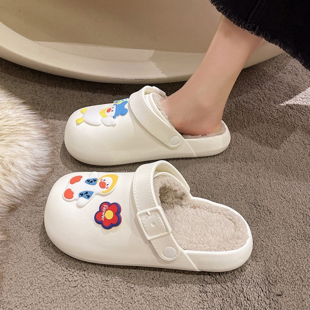 털슬리퍼  쿠션좋은 여성 키높이 겨울 사무실 실내화 미끄럼 방지   BY2102617