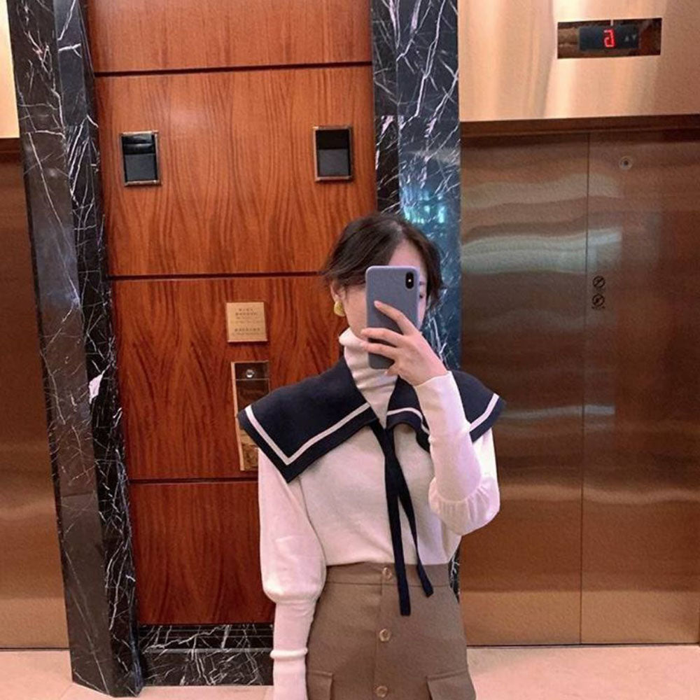 탈부착 Q1110412 라운드 포인트 숄가디건