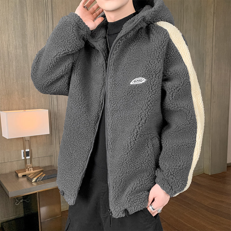 데일리 점퍼 캐주얼 집업 뽀글이 심플 두툼 M1110904-1 자켓 하이넥