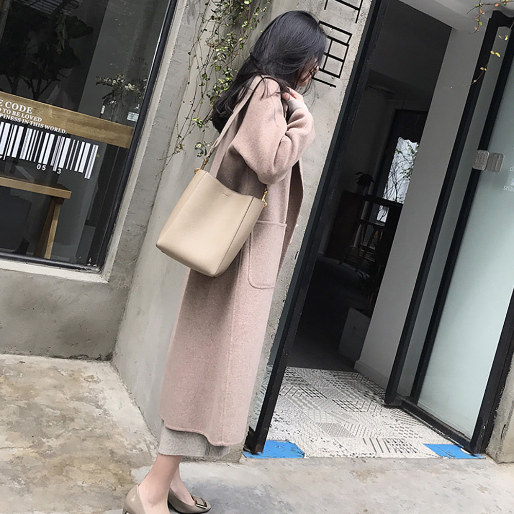 데일리룩  Q1111642 여성숄더백 핸드백 리얼가죽