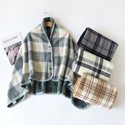 루즈핏 코트 케이프숄 빅사이즈 하프 망토 바람막이 사무실 담요 목도리  BY2121303