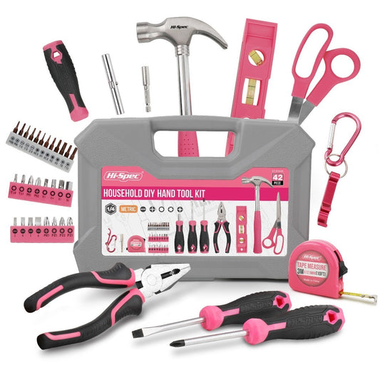 가정용 DIY 도구 핑크 집들이 선물용 공구 세트  WH2121408