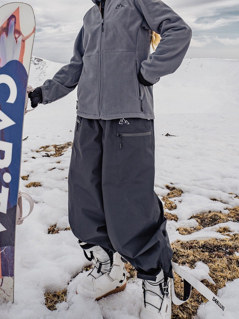 스노우 보드 바지 남녀공용 스키복 하의 방한 팬츠  BQ2121338