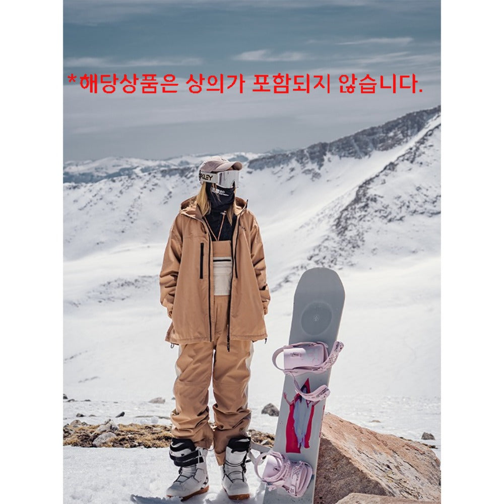 스노우보드 스키 멜빵 바지 여성용 싱글 보드복 방수 방한 팬츠  BQ2121339