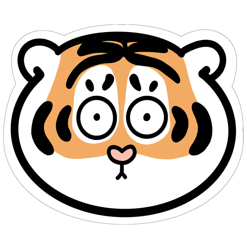 층간소음방지 Q2021214 귀여운 호랑이 러그 거실매트