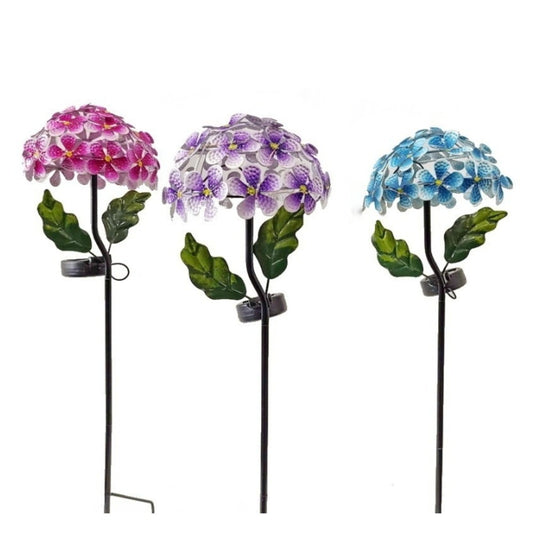 태양광전등 태양열 꽃 정원등 잔디등 조경 전구 3개묶음 WH3020204