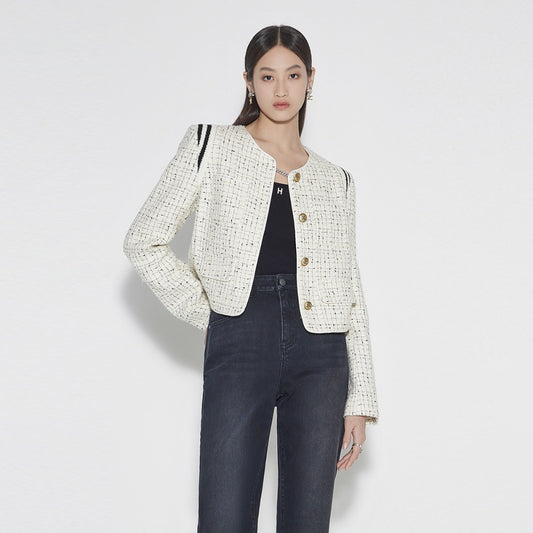 ochirly 숏코트 스타일리쉬한 여성자켓 데일리코디룩 키작녀코트  BQ3020649