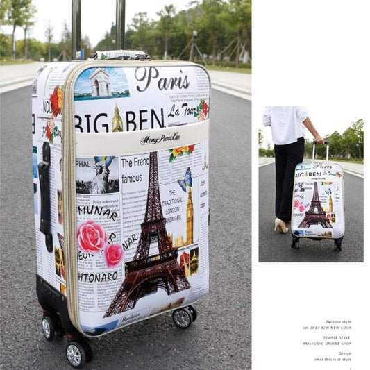 여행 가방 개성화 캐리어 간편 초경량 낙서 조수가방  BY3020920