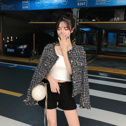 봄가을 정장 오피스 트위드 고급 자켓 우먼 모임룩 L1092915