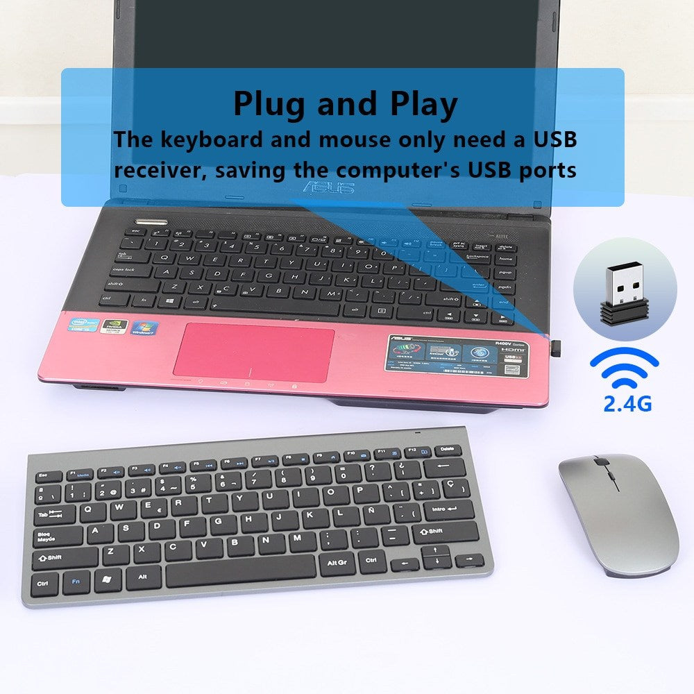 2.4G 무선  타자기 블루투스 휴대용 미니 키보드 마우스  WD3021511