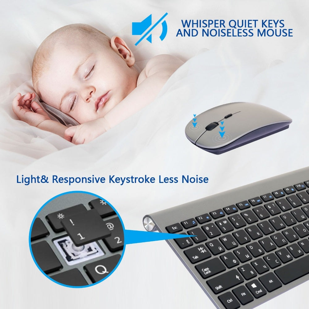 2.4G 무선  타자기 블루투스 휴대용 미니 키보드 마우스  WD3021511