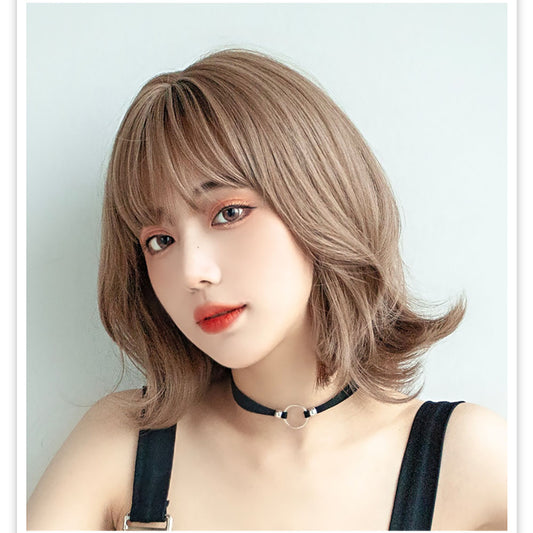 Q2032634 단발가발 볼륨  통가발 숏커트 헤어 패션 염색