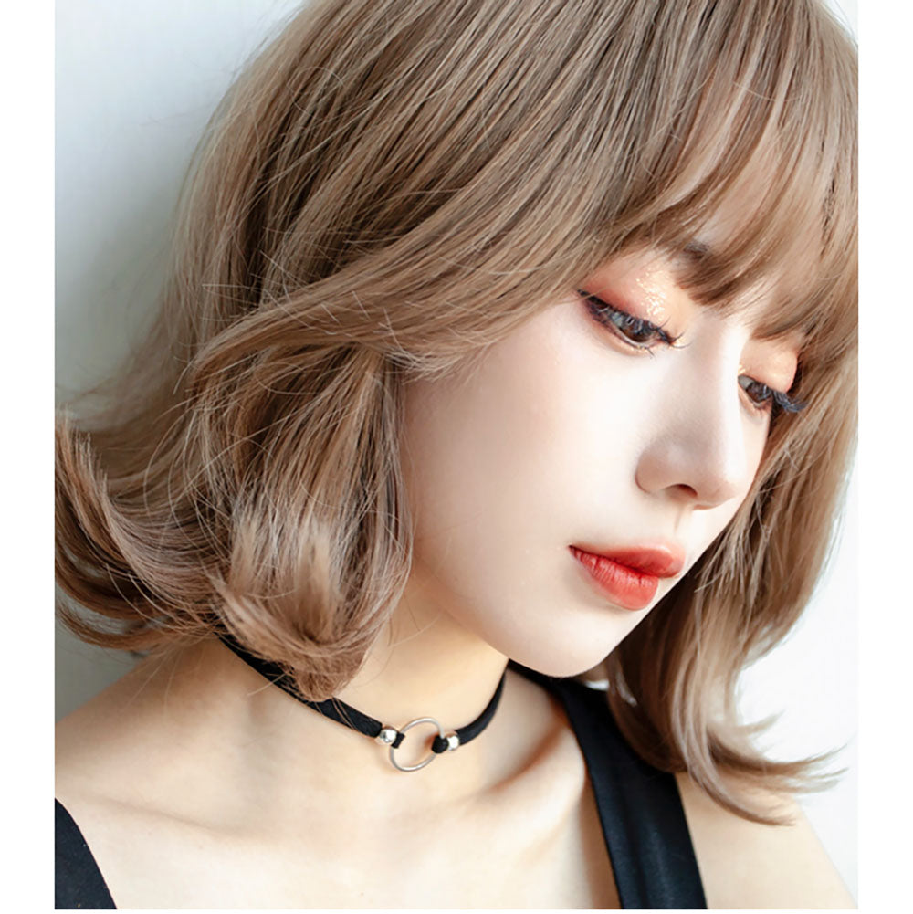 Q2032634 단발가발 볼륨  통가발 숏커트 헤어 패션 염색