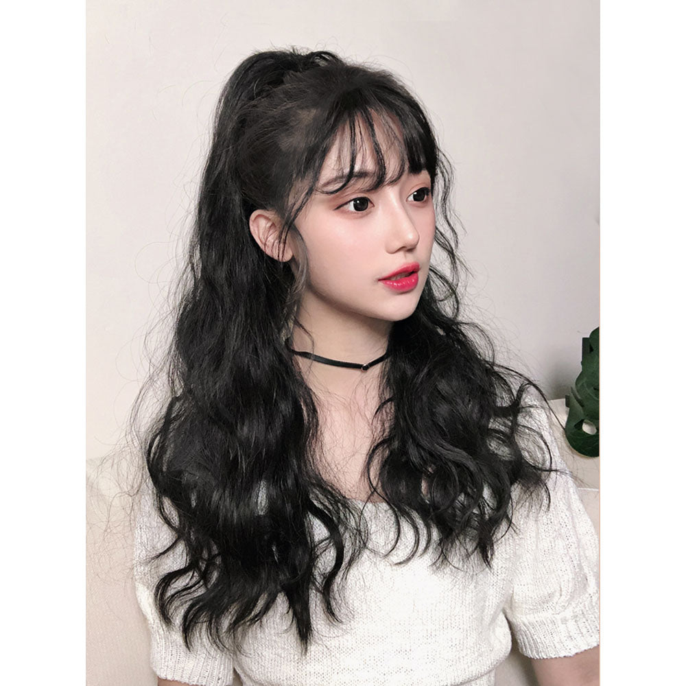 가발 올림머리 로맨스 롱헤어 묶음머리 Q2032633  헤어 염색가발