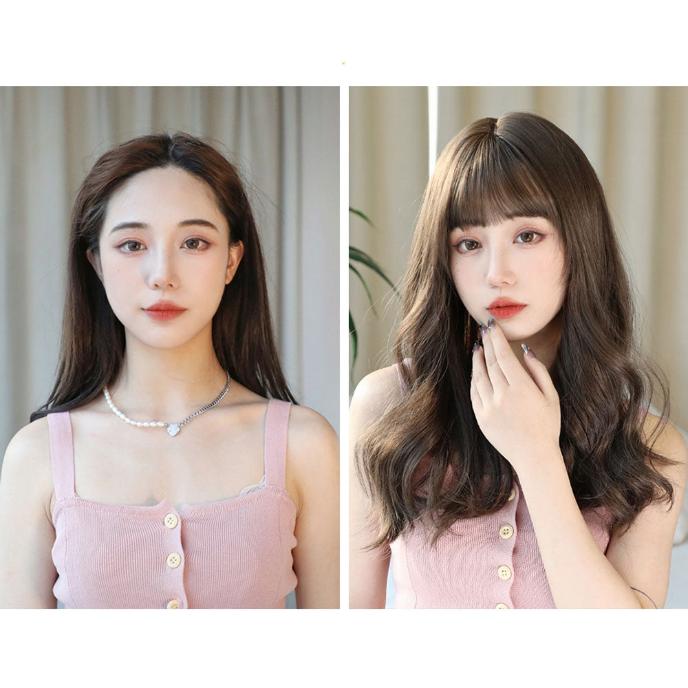 가발 웨이브 통머리 헤어 염색 패션 긴머리 가발 Q2032632