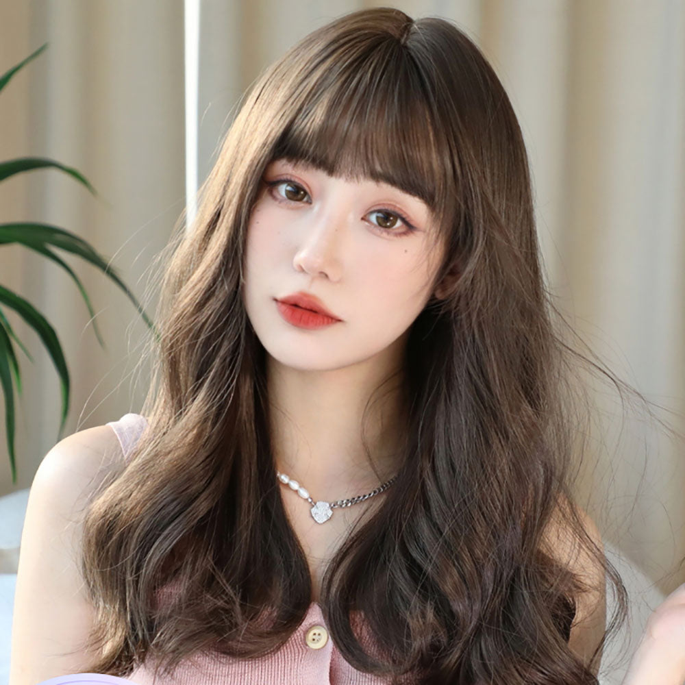 가발 웨이브 통머리 헤어 염색 패션 긴머리 가발 Q2032632