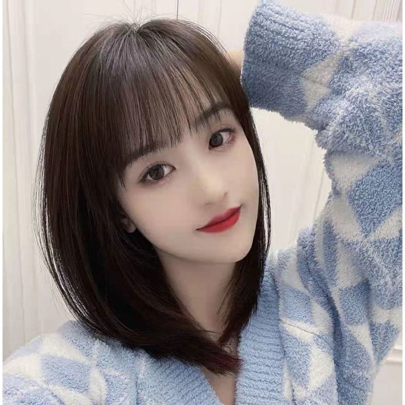 여성 가발  패션 헤어 커트머리 Q2032627 단발 통가발