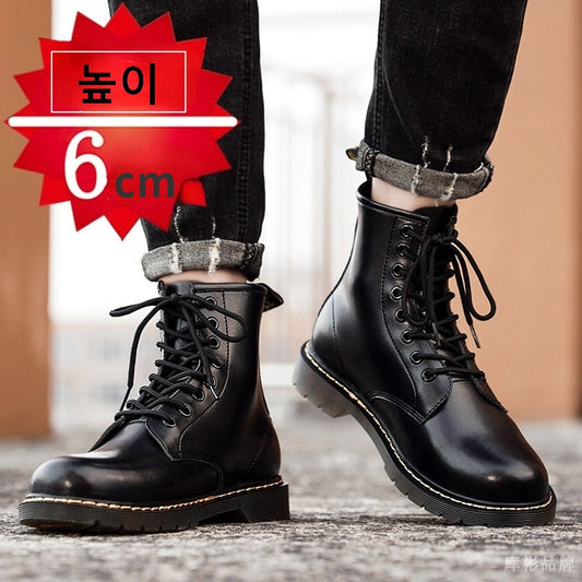 L2032602 하이탑 8cm  남성 6cm 캐주얼슈즈 키높이 마틴슈즈