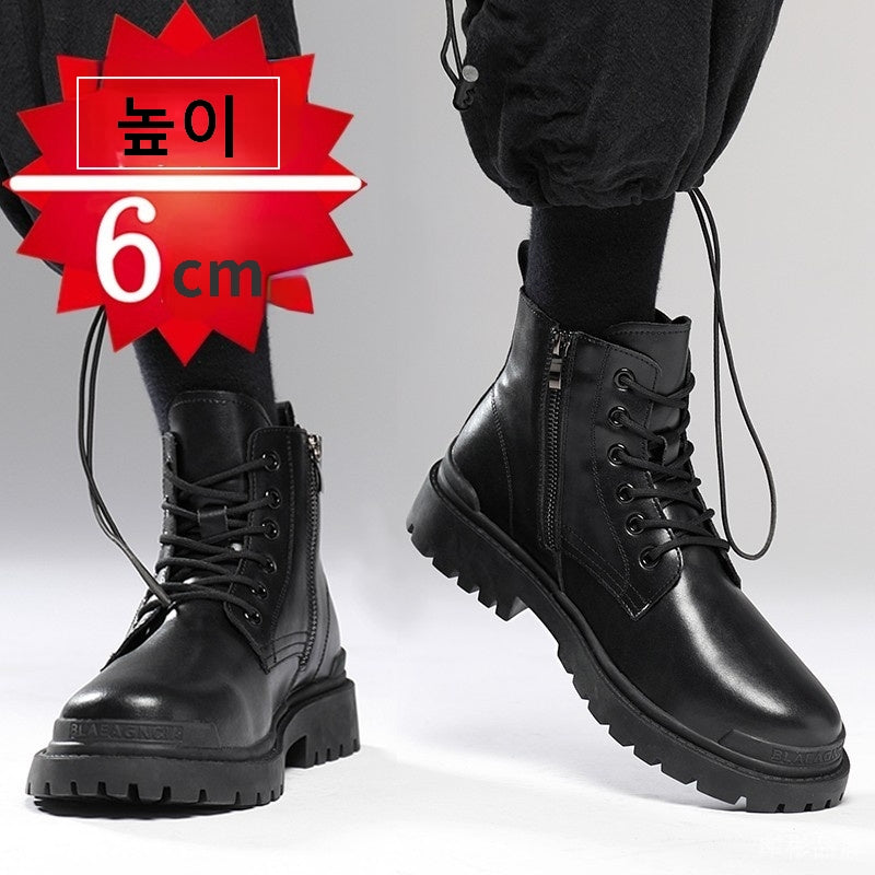 L2032602 하이탑 8cm  남성 6cm 캐주얼슈즈 키높이 마틴슈즈
