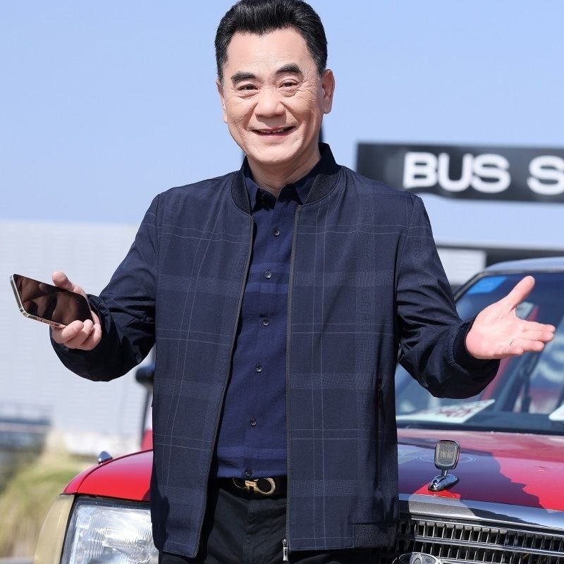 K2031616 블루종 바람막이 아빠 남자 점퍼 잠바  데일리룩 체크