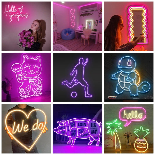 홈 간판 램프 사인  Led 편지 DIY  조명 커피숍 장식 램프 WD3022428