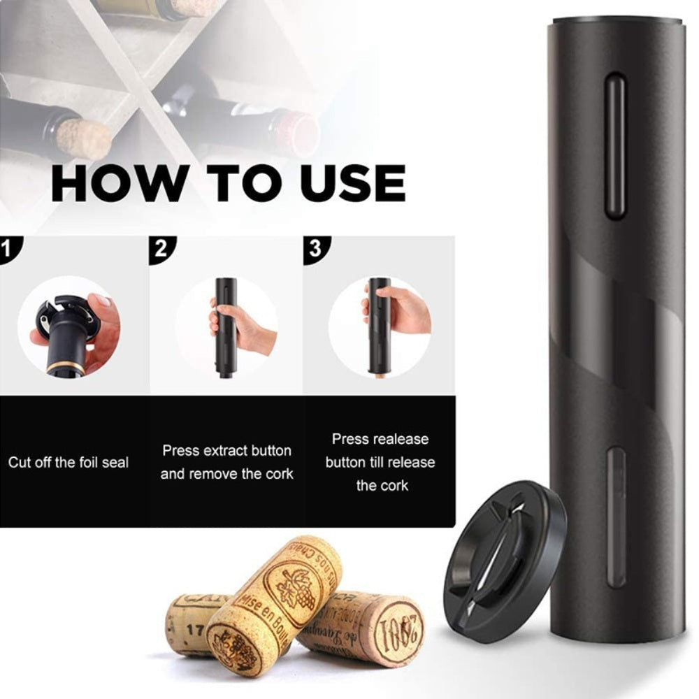 USB 충전식 자동 코르크 따개 와인 액세서리 전동 와인 오프너  WD3022422