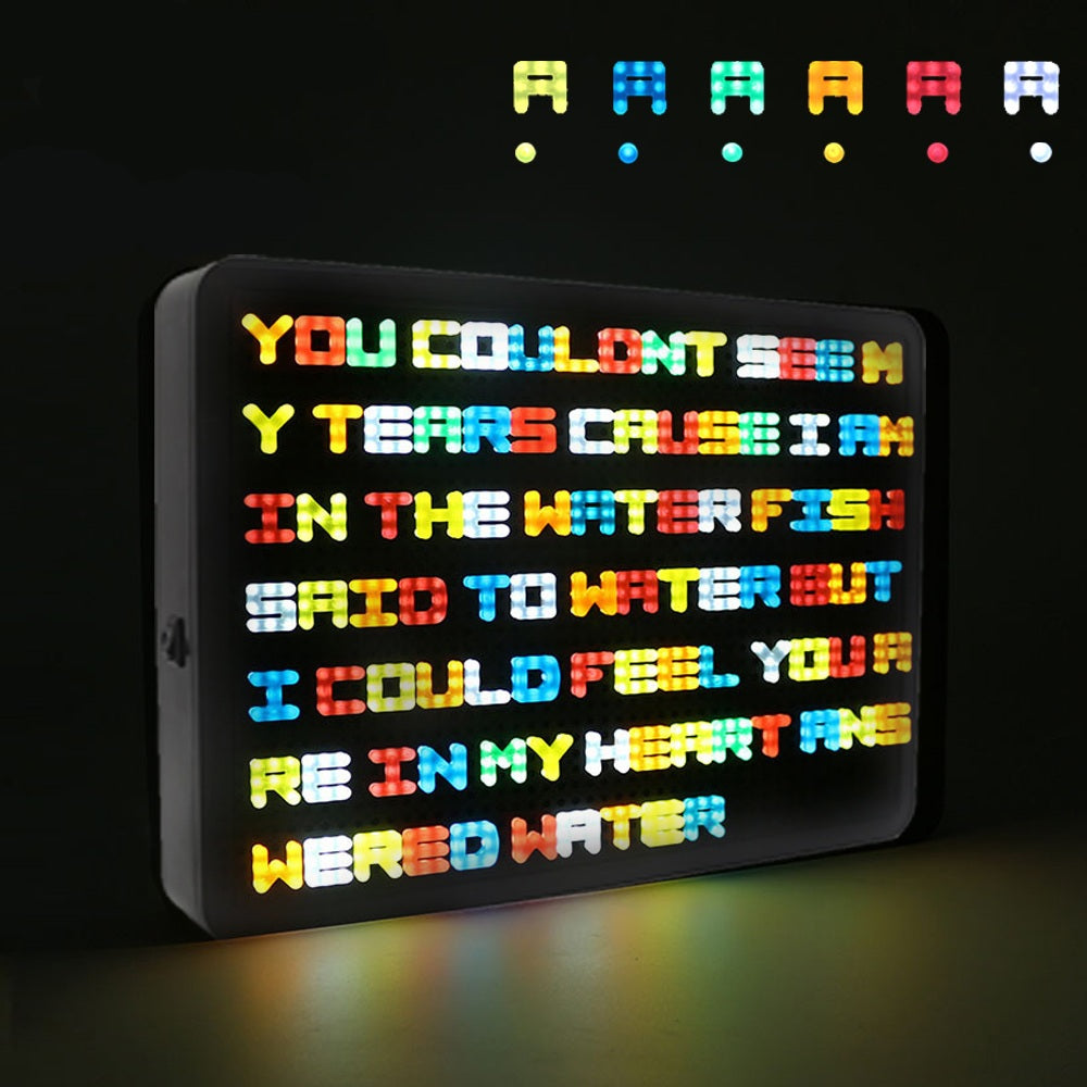 LED DIY 발광 글자 라이트 박스 크리스마스 파티 보드 램프  WD3022426