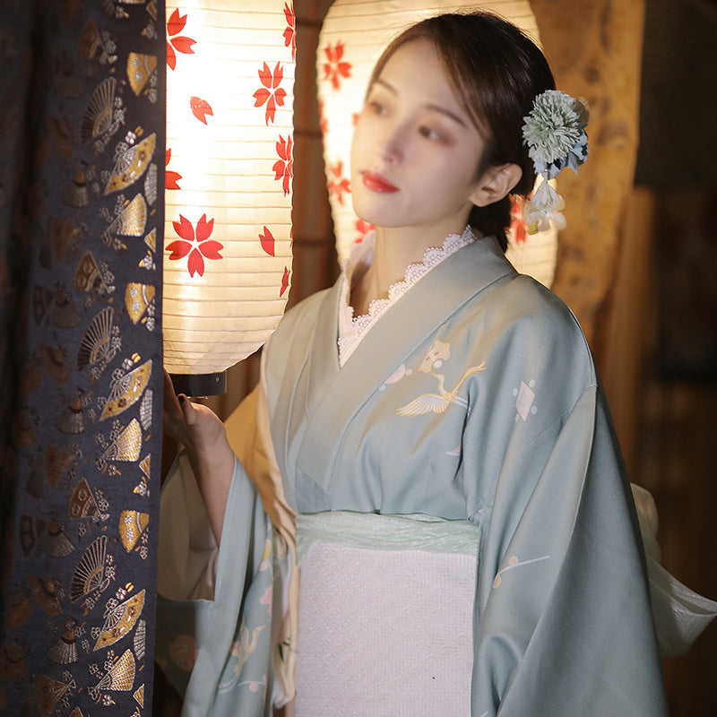 셀프 활영 유카타 여성 코스프레 변장 파티복 할로원 기모노  Q3022605