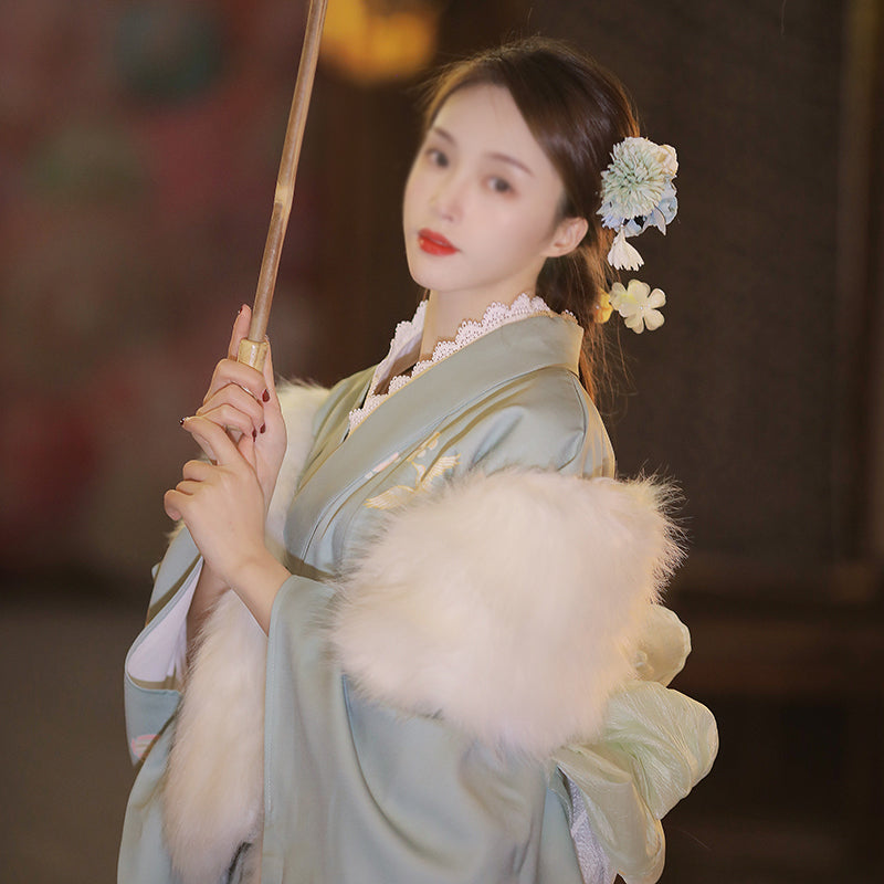 셀프 활영 유카타 여성 코스프레 변장 파티복 할로원 기모노  Q3022605