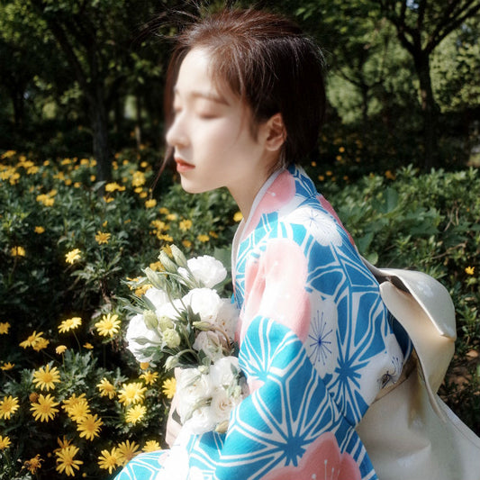 기모노 드레스 코스프레 할로원 여성 일본 전통 의상 변장 파티복  Q3022608