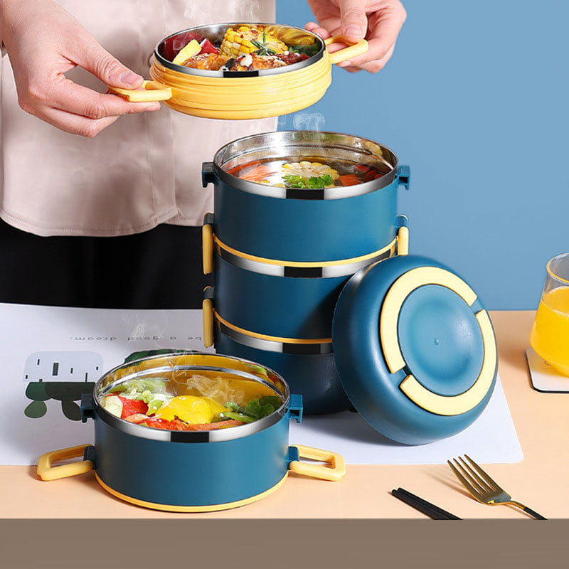 미용식도시락 죽통 반찬통 맛잇는 4단 3단 Q2040110 5단 스텐