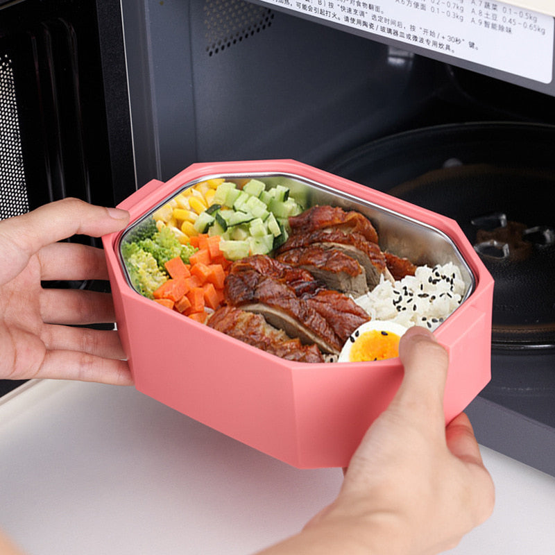 스텐 3단 알찬 2단 보온 Q2040105 큰도시락 환자식배달도시락