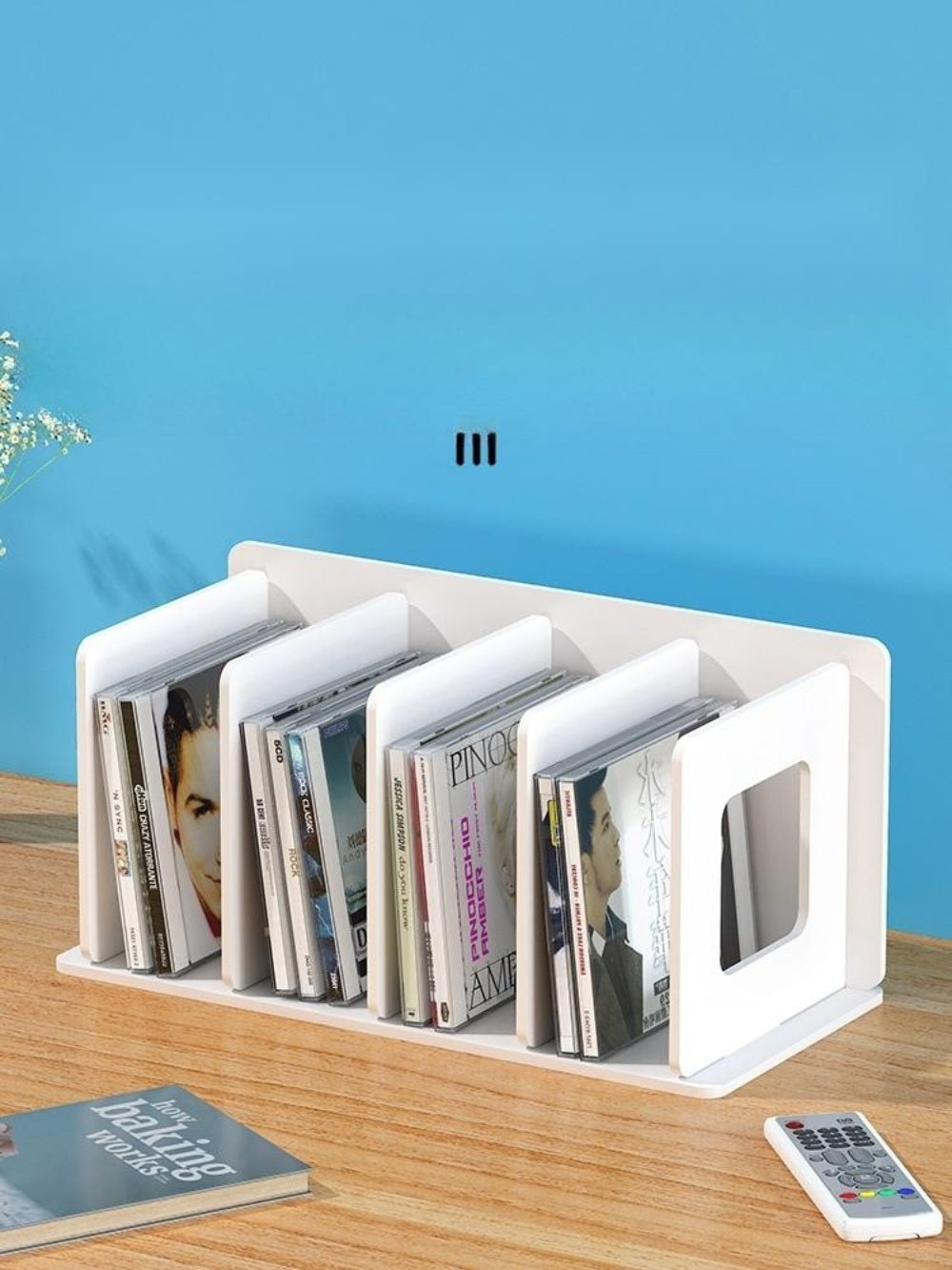 CD 랙  앨범 음반 정리 보관 인테리어 진열랙 꽃이함 스토리지   WY3031406