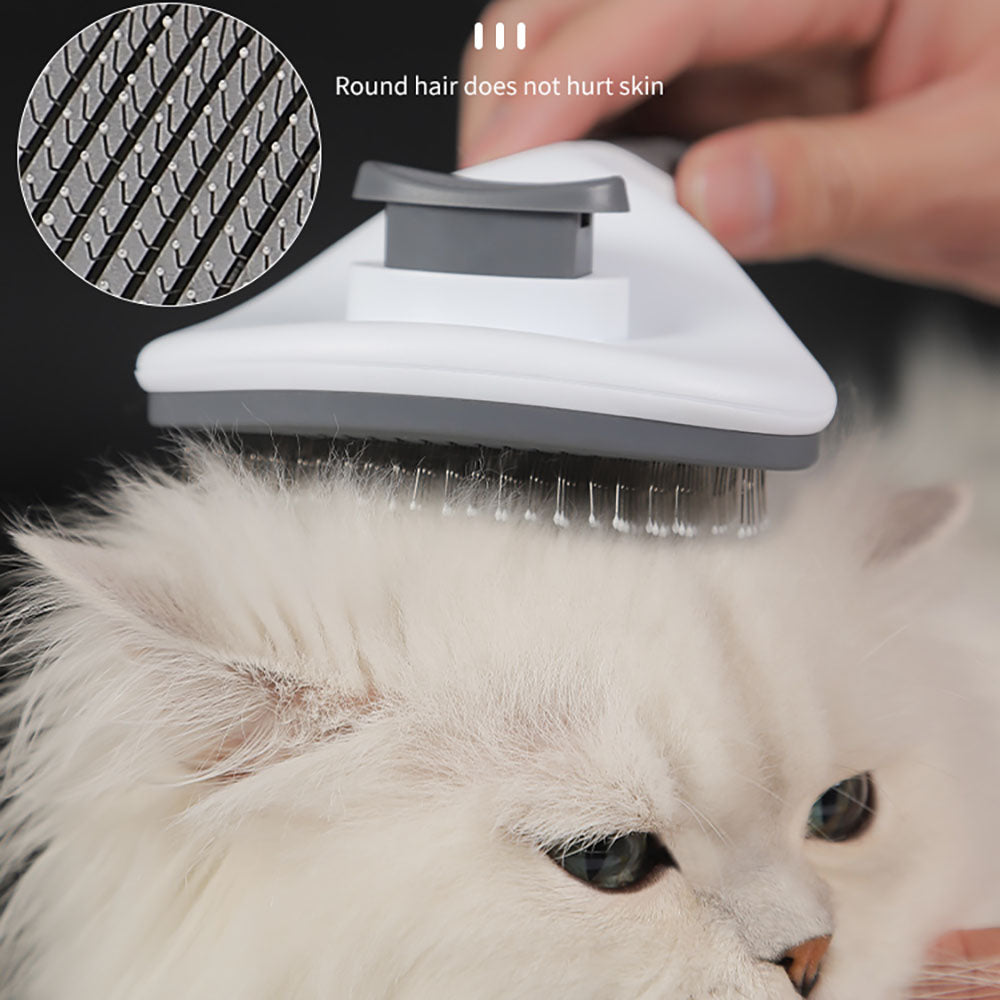 브러시  Q2041001 관리 털 빗 소프트 원터치 반려동물 털제거