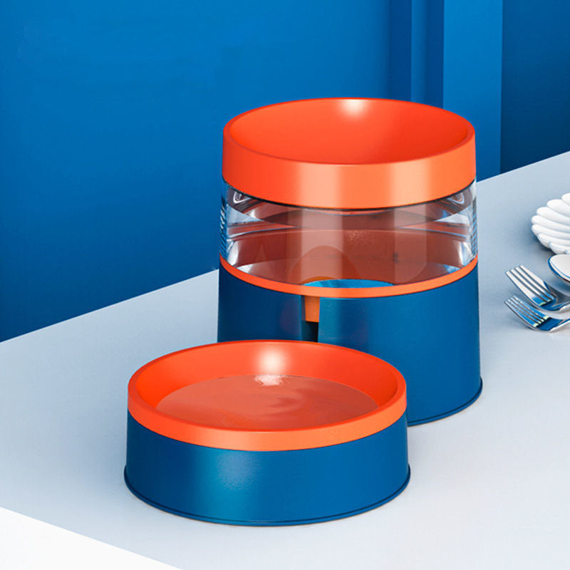 급수기 밥그릇 급식기 반려동물 공간절약 2구 2단높이 Q2041021