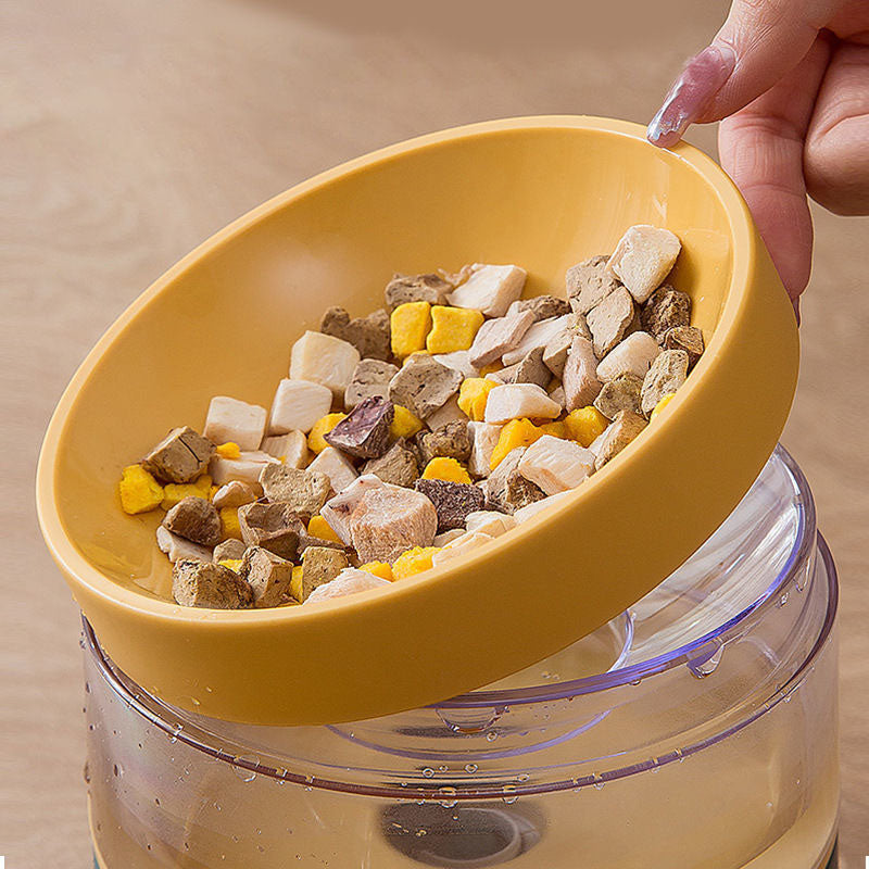 급수기 밥그릇 급식기 반려동물 공간절약 2구 2단높이 Q2041021