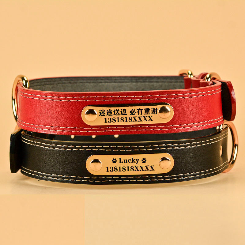 레더 Q2041203 목걸이 대중소 목줄 반려견