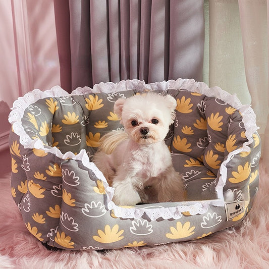 레이스침대 포근  하우스 쉼터 L2041310 꿀잠 애완동물