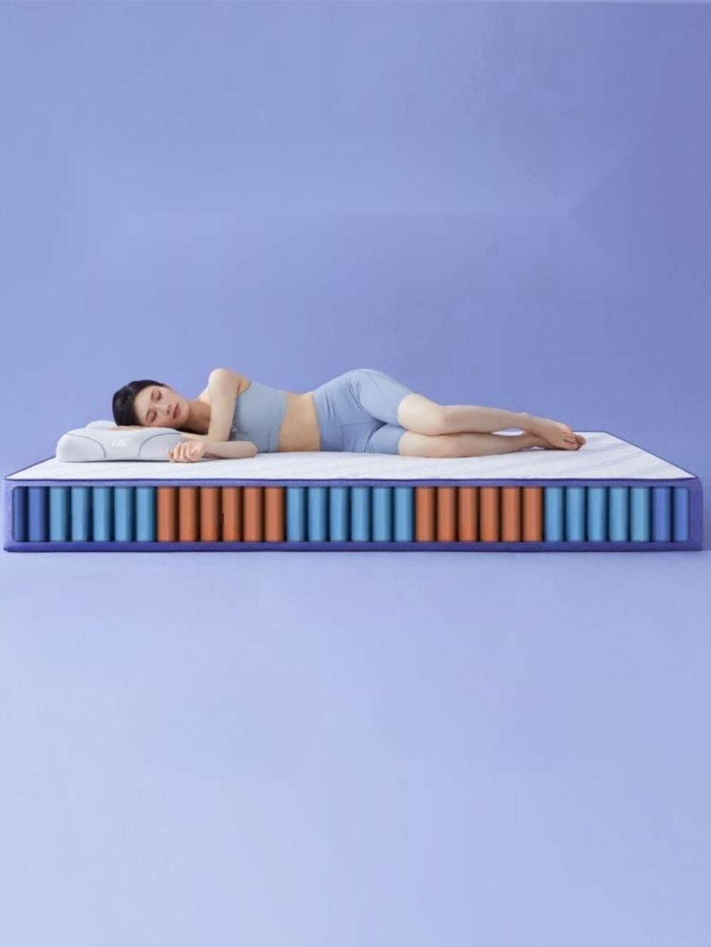 8H 매트리스 원룸 침대 꿀잠 바닥 수면 매트 독립 스프링 매트리스  WY3030713