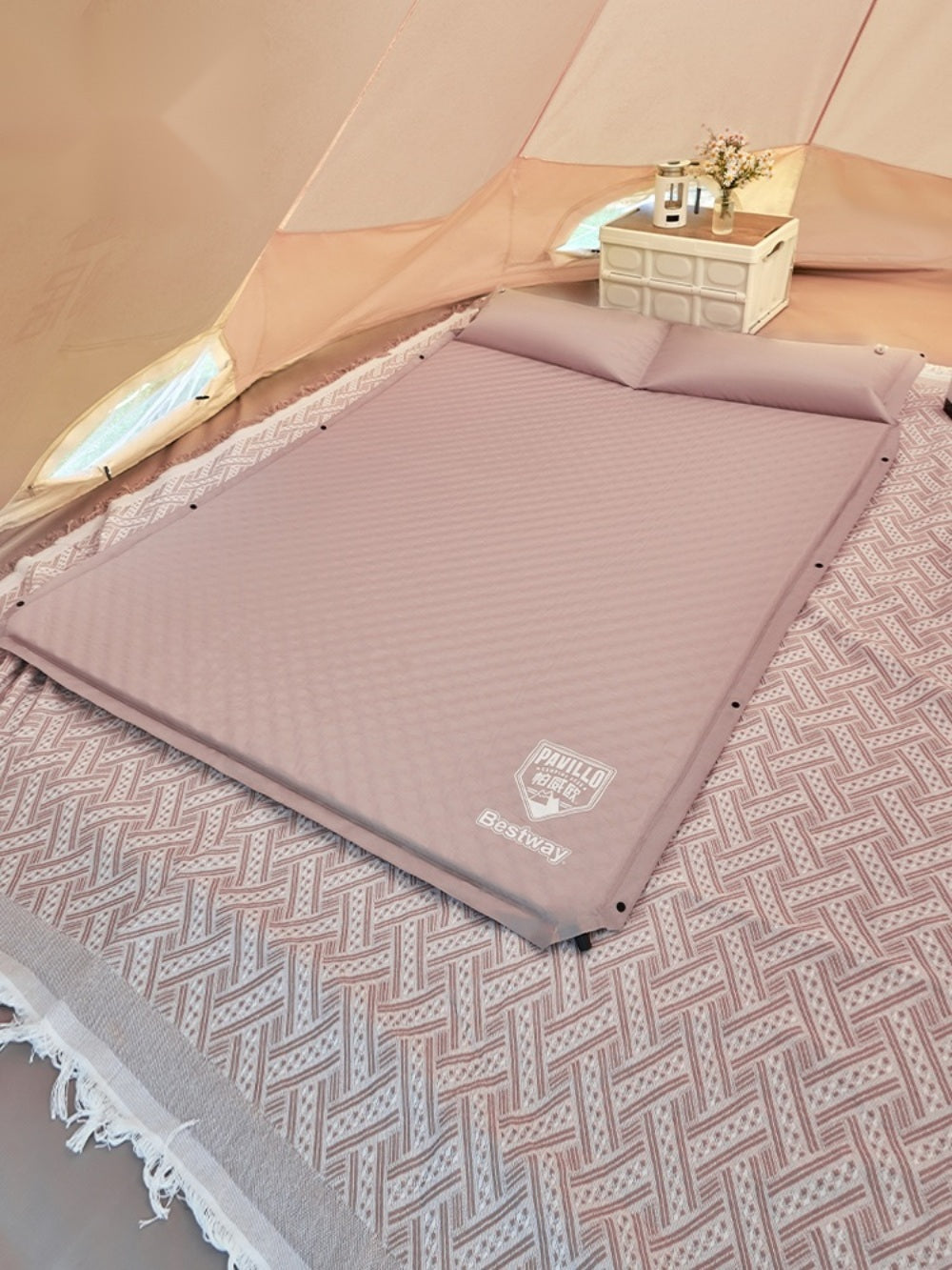 휴대용 자충매트 야전침대 접이식 간이 캠핑 텐트 에어 매트리스 WY3022418