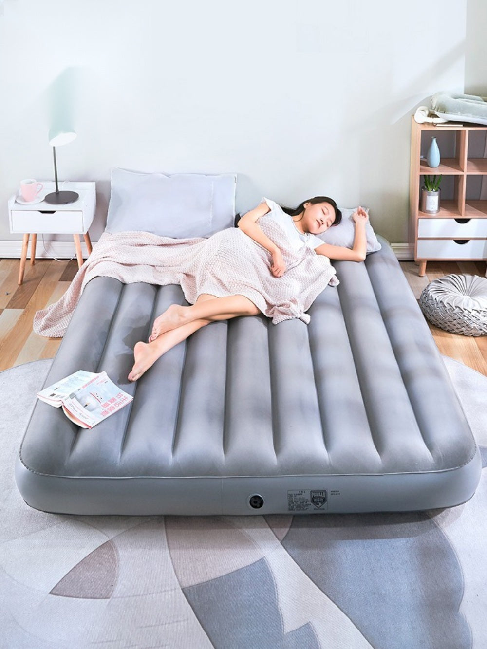 야전침대 간이 에어 매트리스 가성비 캠핑 경량 접이식 휴대용 침대 WY3022402