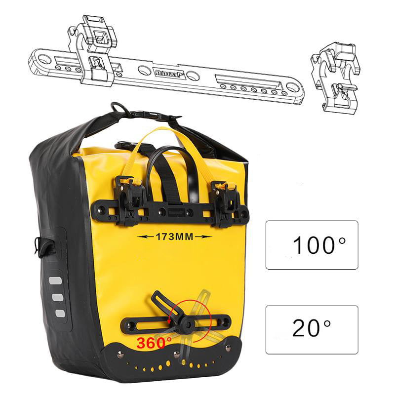 자전거가방 방수 안장가방 20L 수납 Q2041802 짐받이 백 확장형
