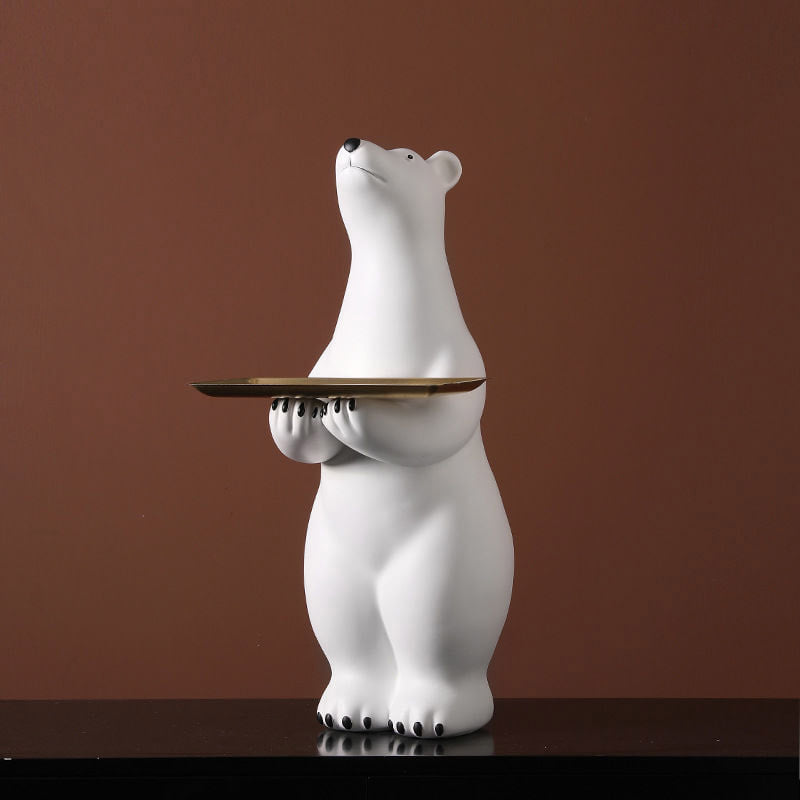 D2042014 테이블 거실 인테리어소품  북극곰 트레이 도베르만 카페