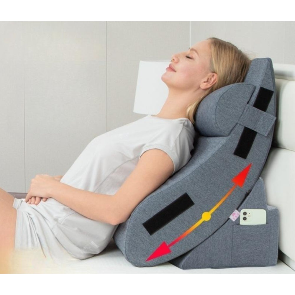 침대 옆 대형 방석 휴식 등받이 쿠션 받침 각도 조절 삼각 지지대 BY3032219