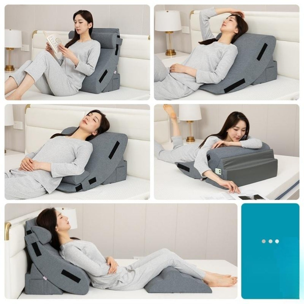 침대 옆 대형 방석 휴식 등받이 쿠션 받침 각도 조절 삼각 지지대 BY3032219