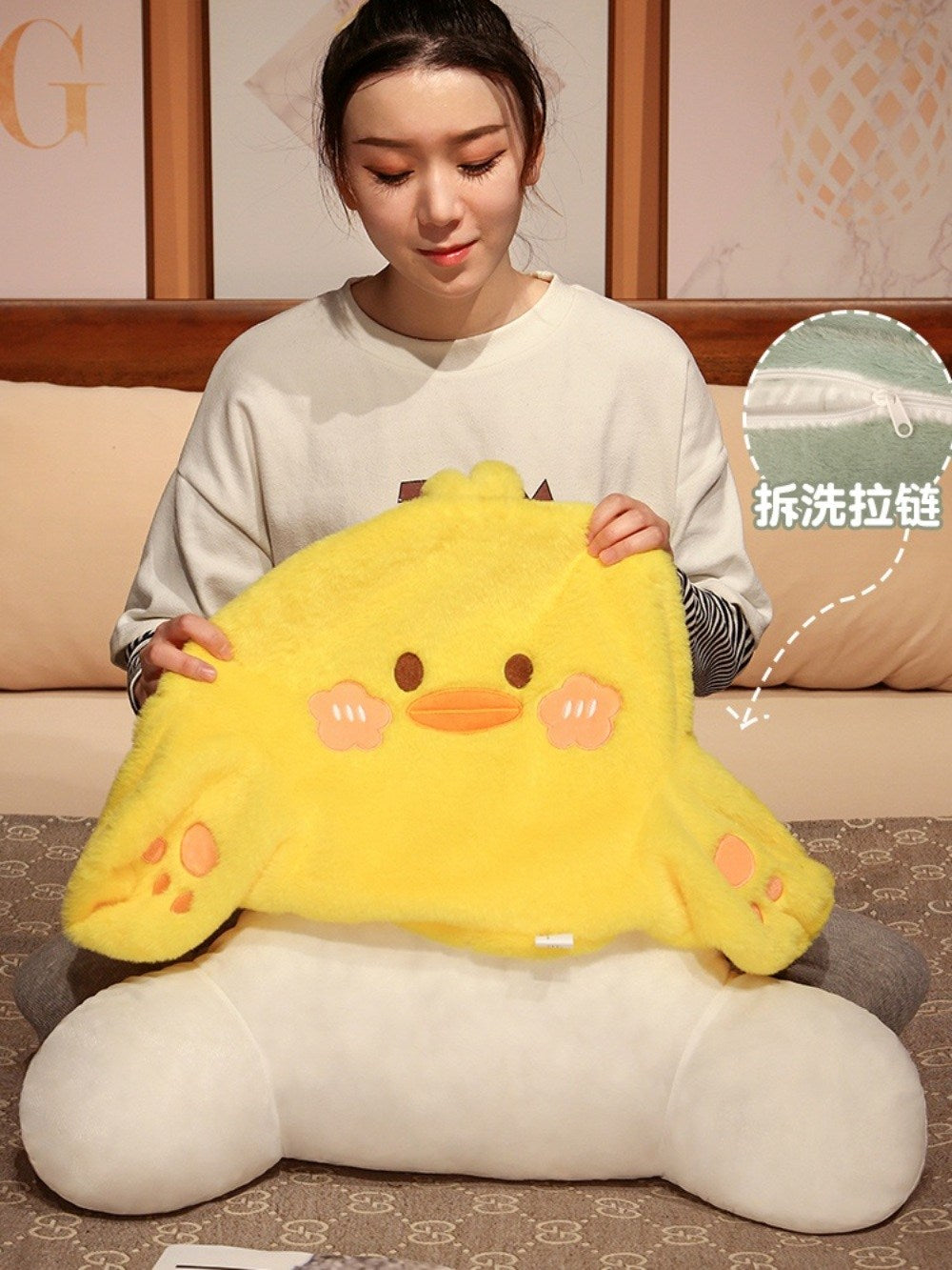 등받이 쿠션 의자 허리 지원 팔 받침  휴식 대형 쿠션  BY3032208