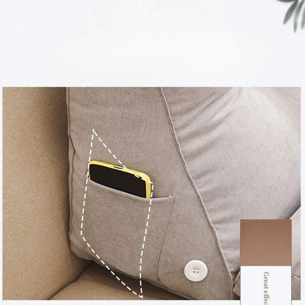 대형 등받이 쿠션 휴식 허리 베개 삼각 침대 헤드  BY3032220