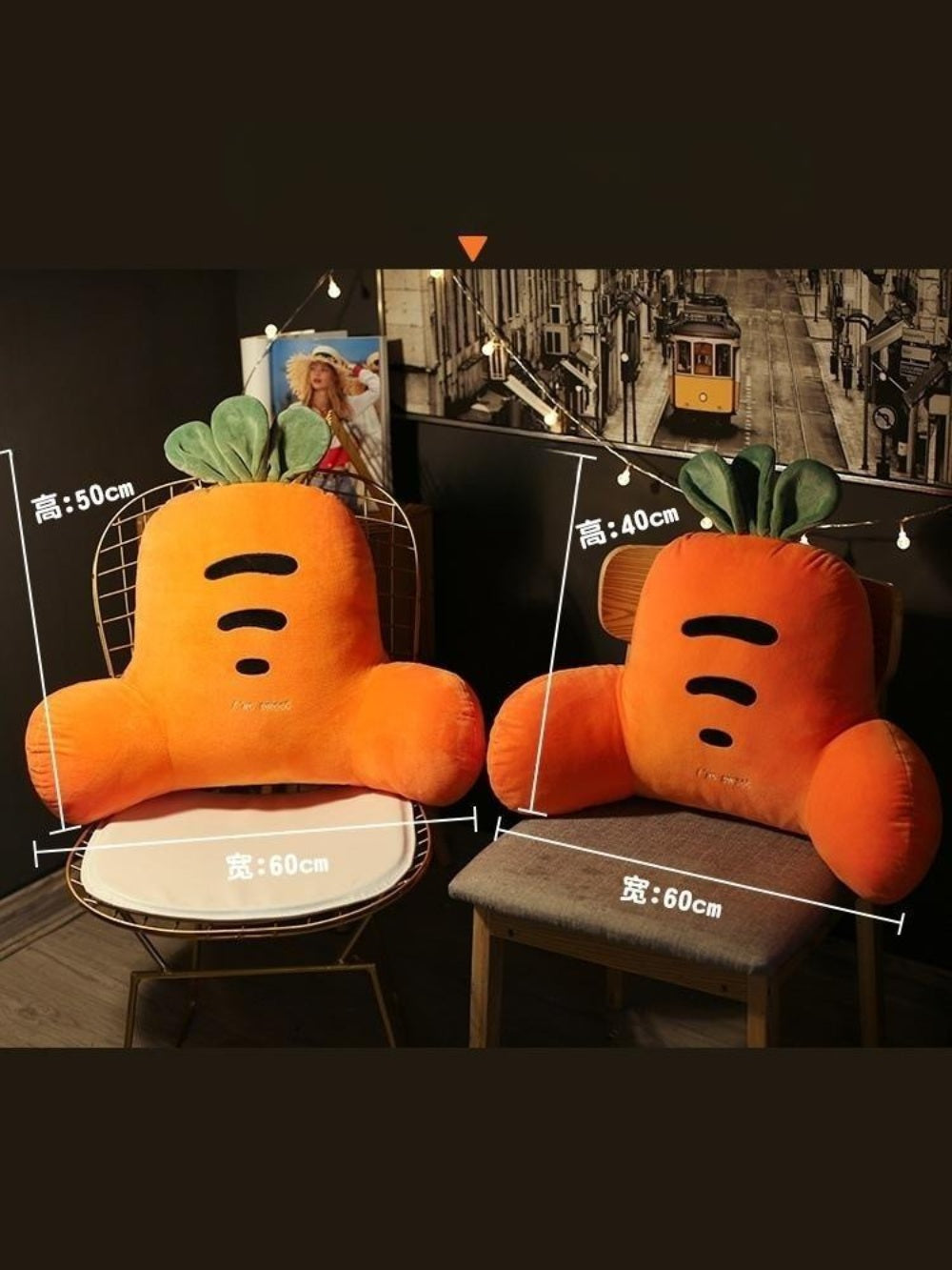 귀여운 사무실 허리 지원 쿠션 낮잠 등받이 베개 BY3032209