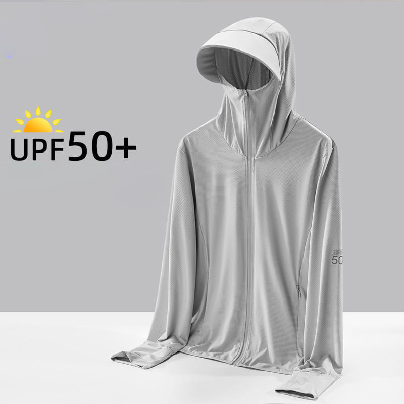 Q2052335  모기복 쿨링바람막이 긴팔상의 자외선차단복 후드티 남자코트